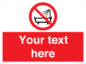 Custom Do not use this device in a bathtub shower or water-filled reservoir